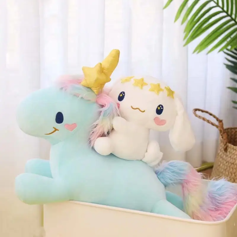 

Cute Plush Toys Sanrio Cinnamon Plush Toy Big Eared Dog Unicorn Sofa Pillow Holiday Gift Birthday Present