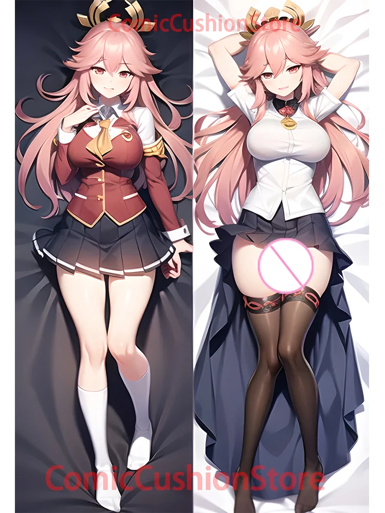 

Dakimakura anime Дакимакура аниме Guuji Yae Genshin ударопрочная двухсторонняя подушка для тела в натуральную величину наволочка для взрослых