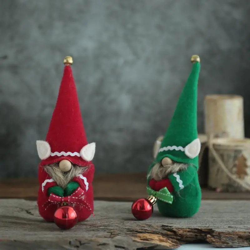 Кукла без лица в виде Санты рождественские украшения для дома Рождественское