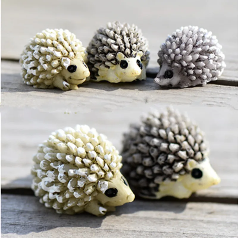 

10Pcs Mini Snails Animal Figurines Hedgehog Decor DIY Fairy Frogs Miniature Figurines Garden Micro Landscape Bonsai Decoration