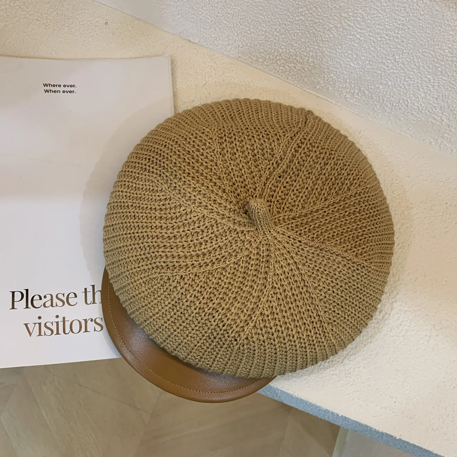 Новинка осенне-зимний женский модный плотный вязаный берет универсальная