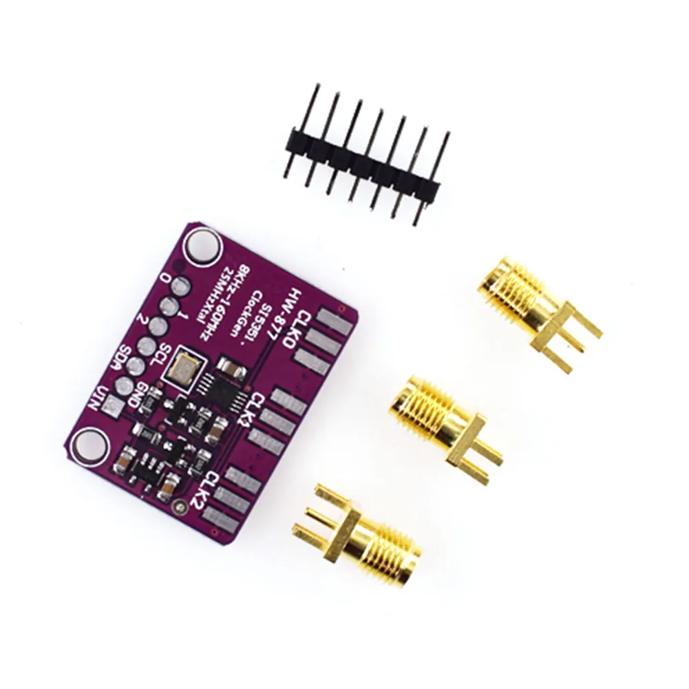 

DC 3V-5V Si5351A Si5351 I2C IIC Clock Signal Generator Breakout Board Module 8kHz 160MHz Accessory