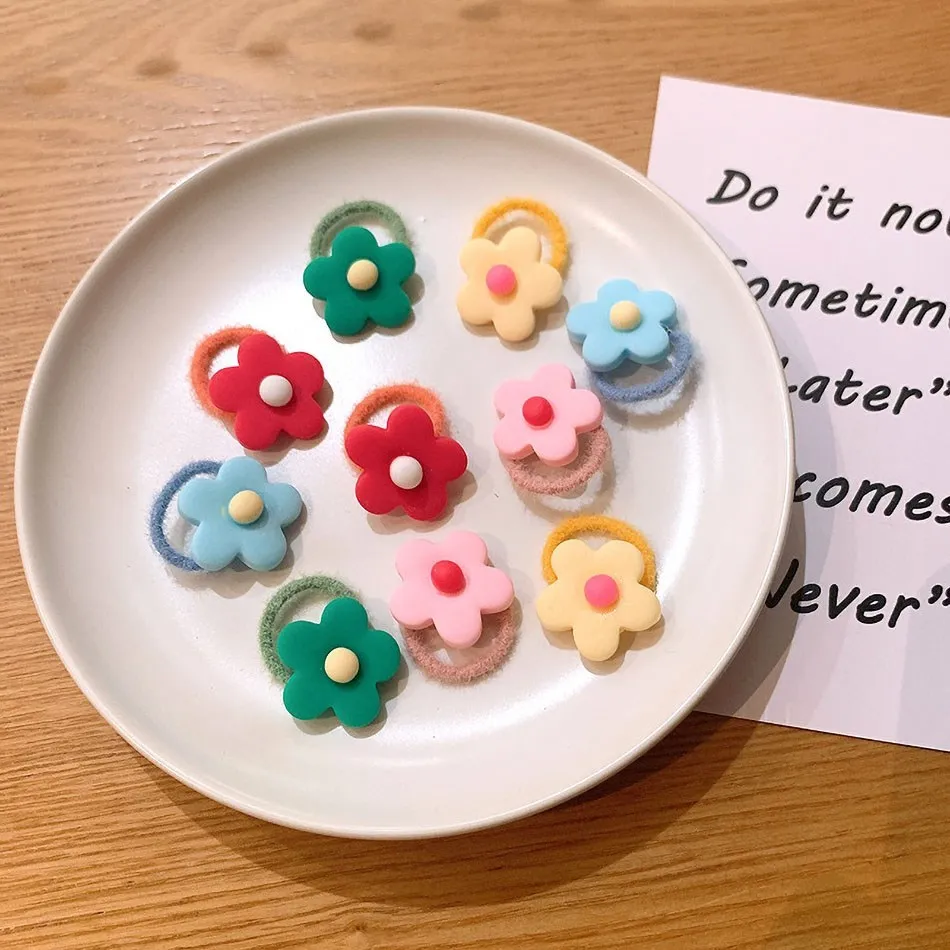 10 шт./упаковка Детские эластичные резинки для волос