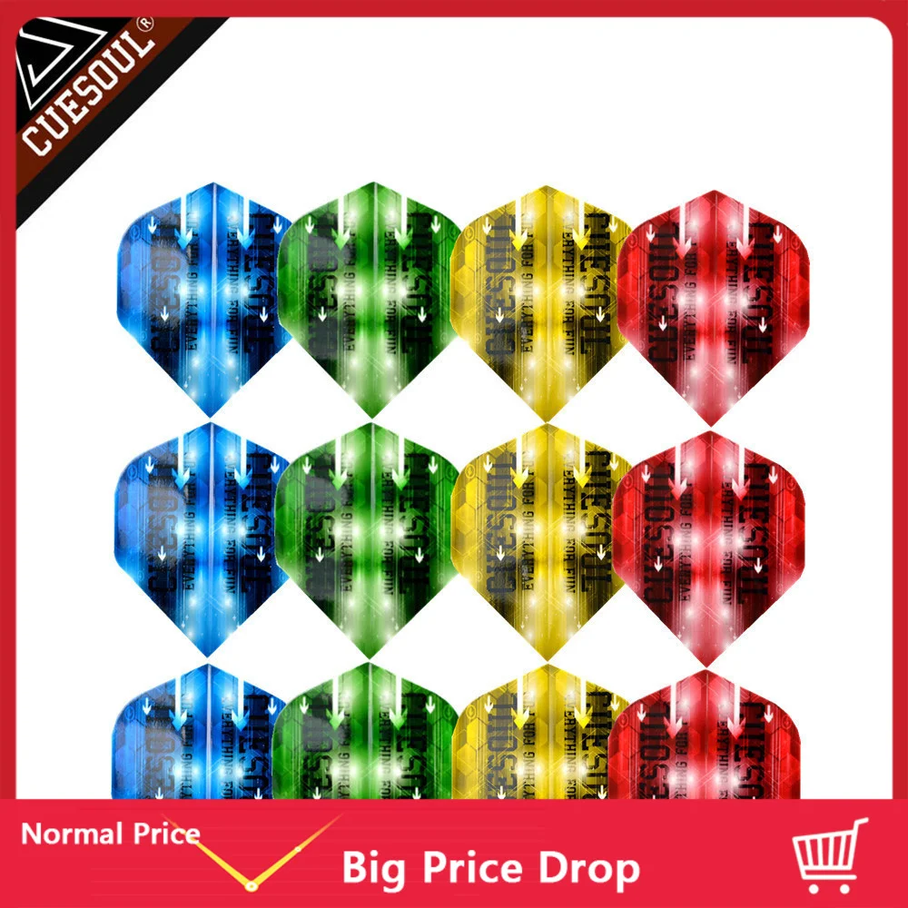 

12 шт., разноцветные профессиональные Дротика CUESOUL для мягкого наконечника Дротика s и стальной наконечник Дротика s очень хорошего качества