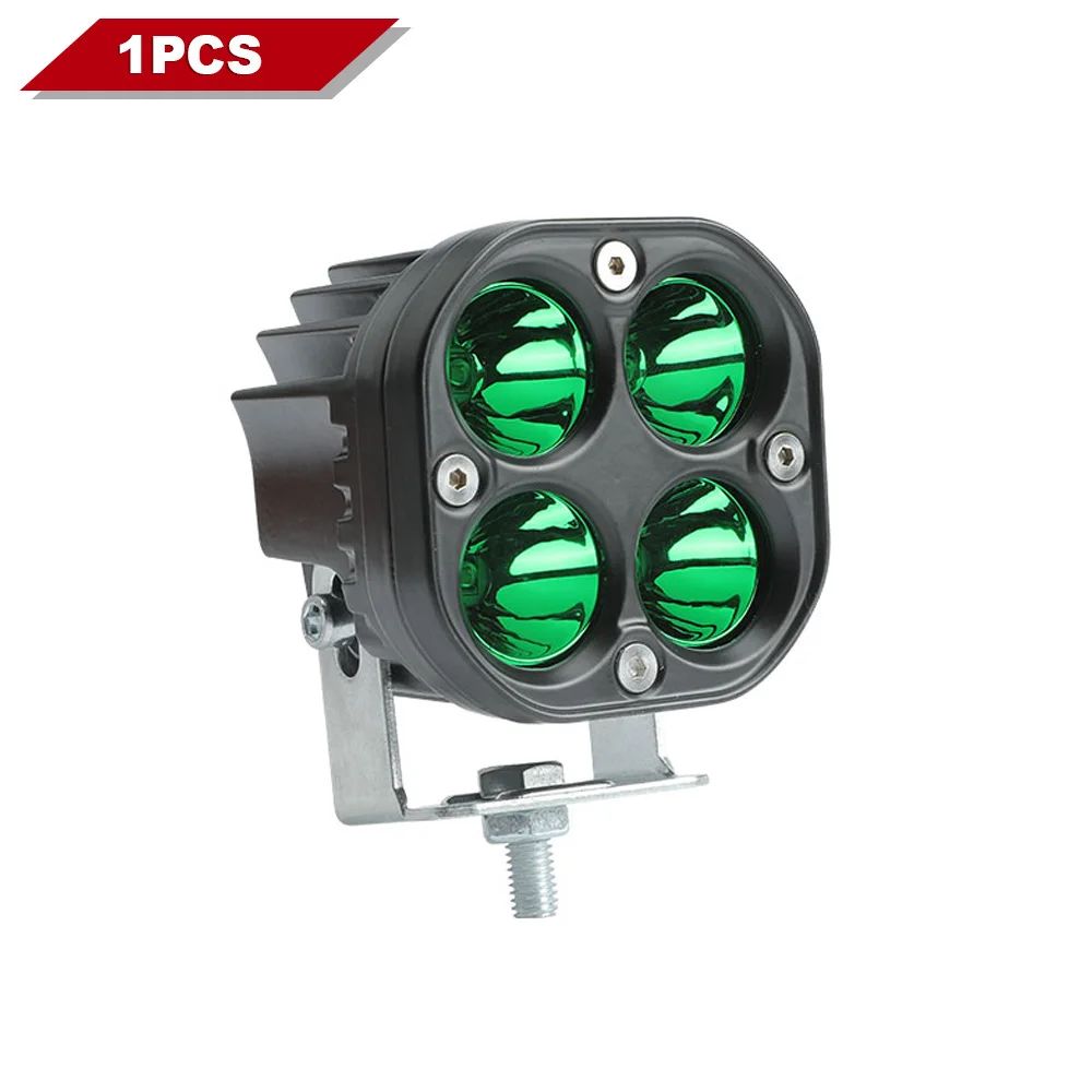 

Красный, зеленый светодиодный рабочий свет, 3 дюйма, 40 Вт, квадратные прожекторы, противотуманные фары, автоматические фары для 4x4 внедорожного автомобиля, грузовика 12 В 24 В