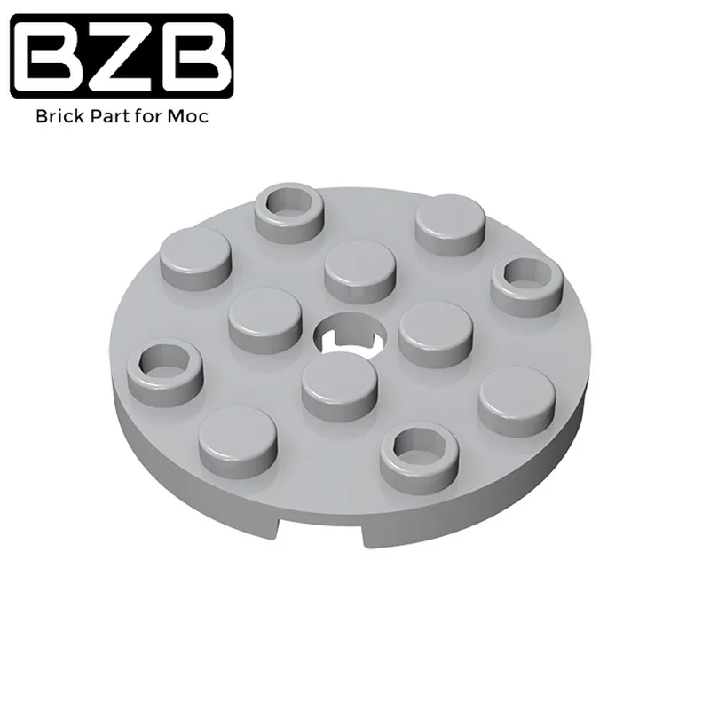 

BZB 10 шт. MOC 60474 пластина круглая 4x4 с контактным отверстием совместимые сборы детали для строительных блоков детская игрушка Edu