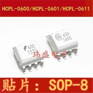 (5 Pieces) FOD HCPL0600R2 HCPL-0600 600 HCPL-0601 601 HCPL-0611 611 SOP-8 1.27MM Volume New Original Chip