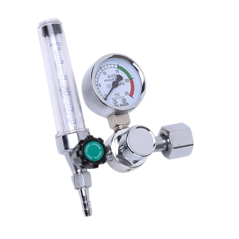 

0-25 Mpa CO2 Gas Flowmeter Pressure Reducer Zincalloy Argon Accurate Manual Welding Handheld Scale Argon Regulator