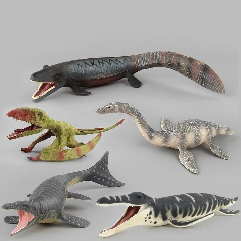 Simulation Tylosaurus Plesiosaurus Pterosaur Dinosaur Figure Mosasaur Model Doll Toys Boy Christmas Birthday Gift