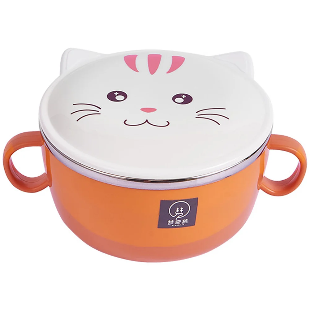

Bowl Ramen Noodle Cooker Microwave Japanese Bowls Rice Pasta Soba Steel Bento Box Lunch Bowlstainless Pho Cereal Lid Stainless