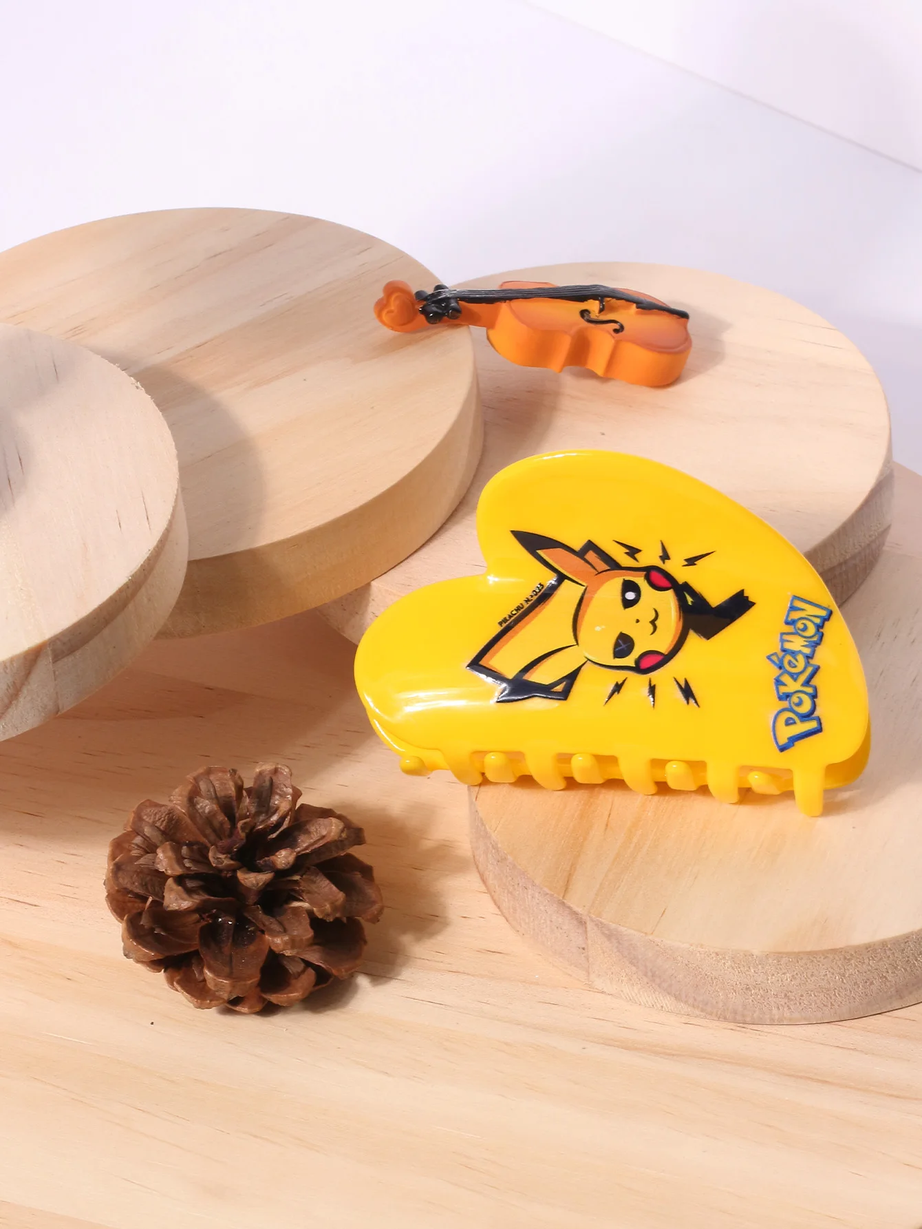 Милая декоративная заколка для волос с героями мультфильмов аниме челкой