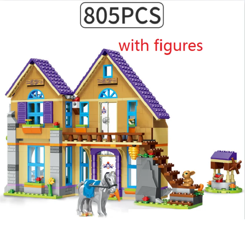 

New Girl Series Brick Education Toys Country Mia's House Woods Villa 41369 Building Blocks Family Home Toys for Children