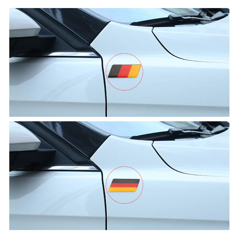 Автомобильная 3D наклейка s алюминиевая украшение для корпуса бокового крыла