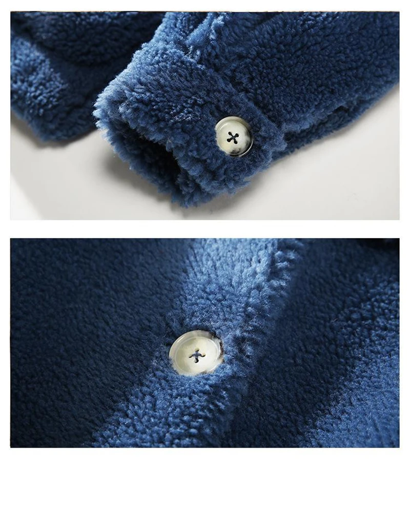 Winter New Woman Turn Down Collar Real Fur Jackets Female Clothing Wild Coats Wool Outerwear Thick Wram Loose Solid Fluffy Tops