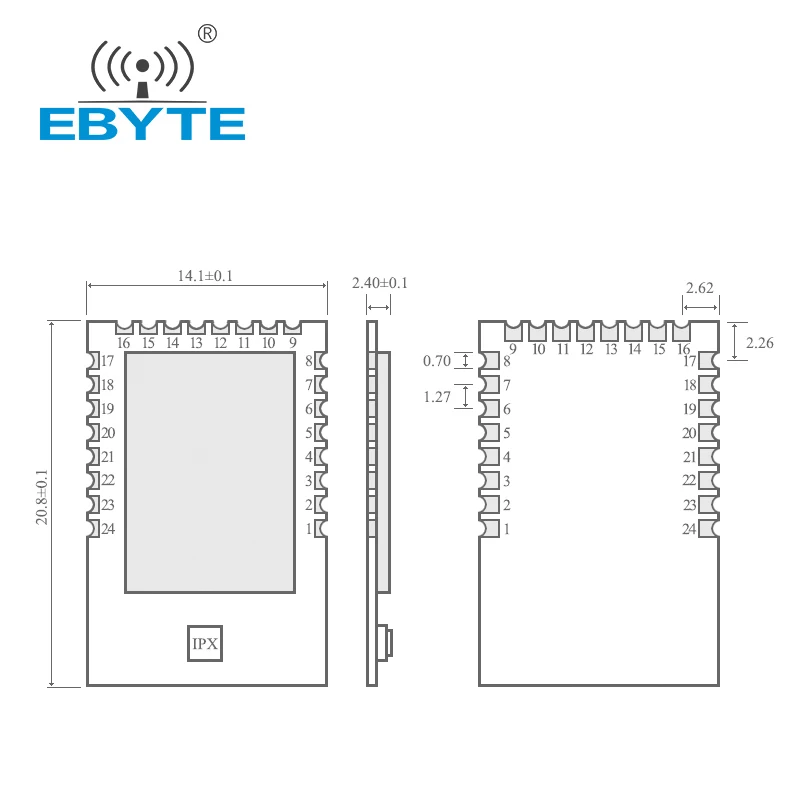 EBYTE 2.4GHz CC2530 Zigbee Wireless Smart Home Automation Module E18-MS1-IPX Zigbee Mesh Network Receiver module IPX Antenna