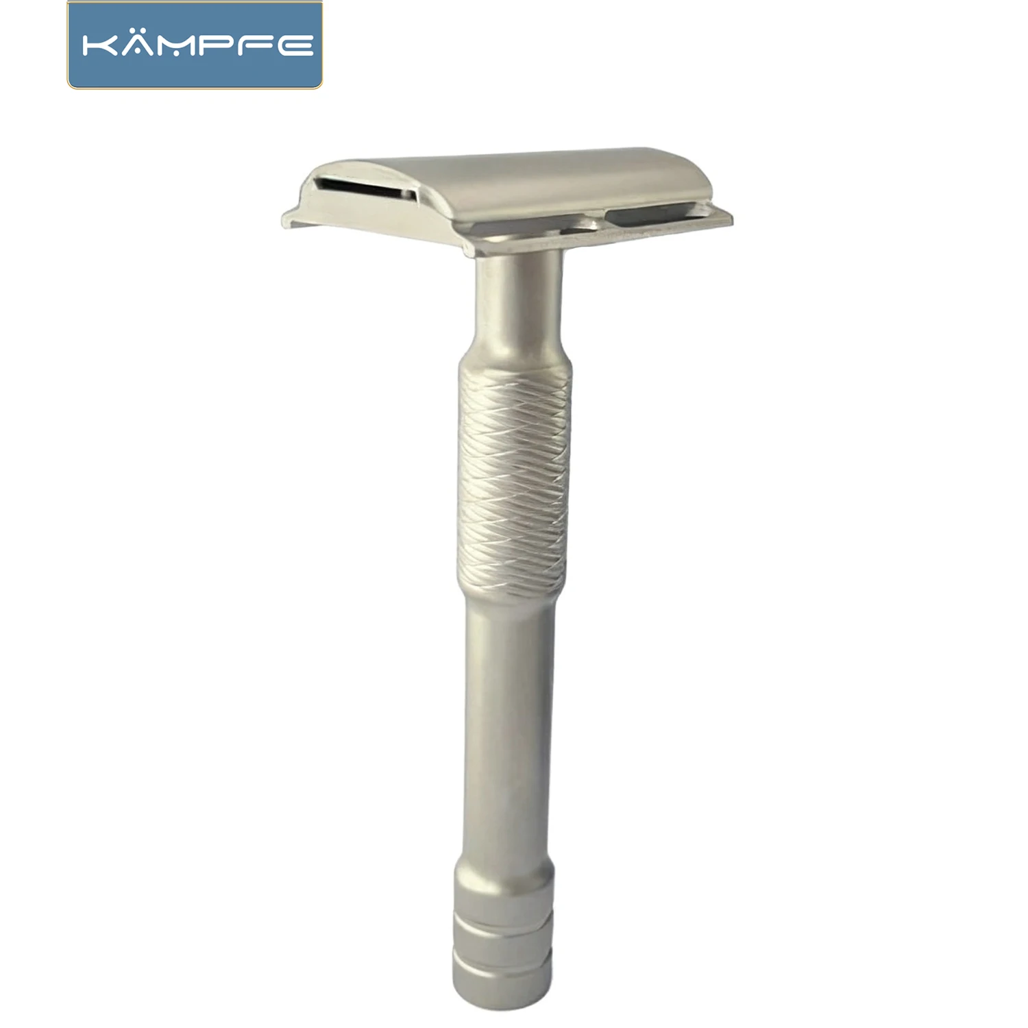 Фото Бритва KAMPFE Double Edge Safety Razor CNC для ручного бритья, из нержавеющей стали, с закрытым гребнем, не вызывающая раздражения, подарок на День отца №2