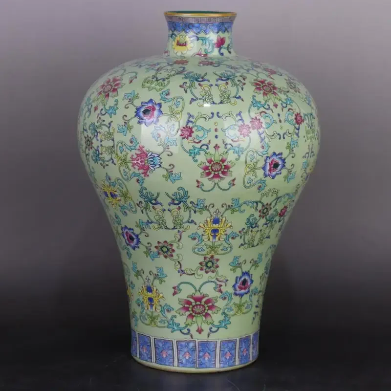 

Керамическая ваза FOCUSDECOR Qing Qianlong зеленая