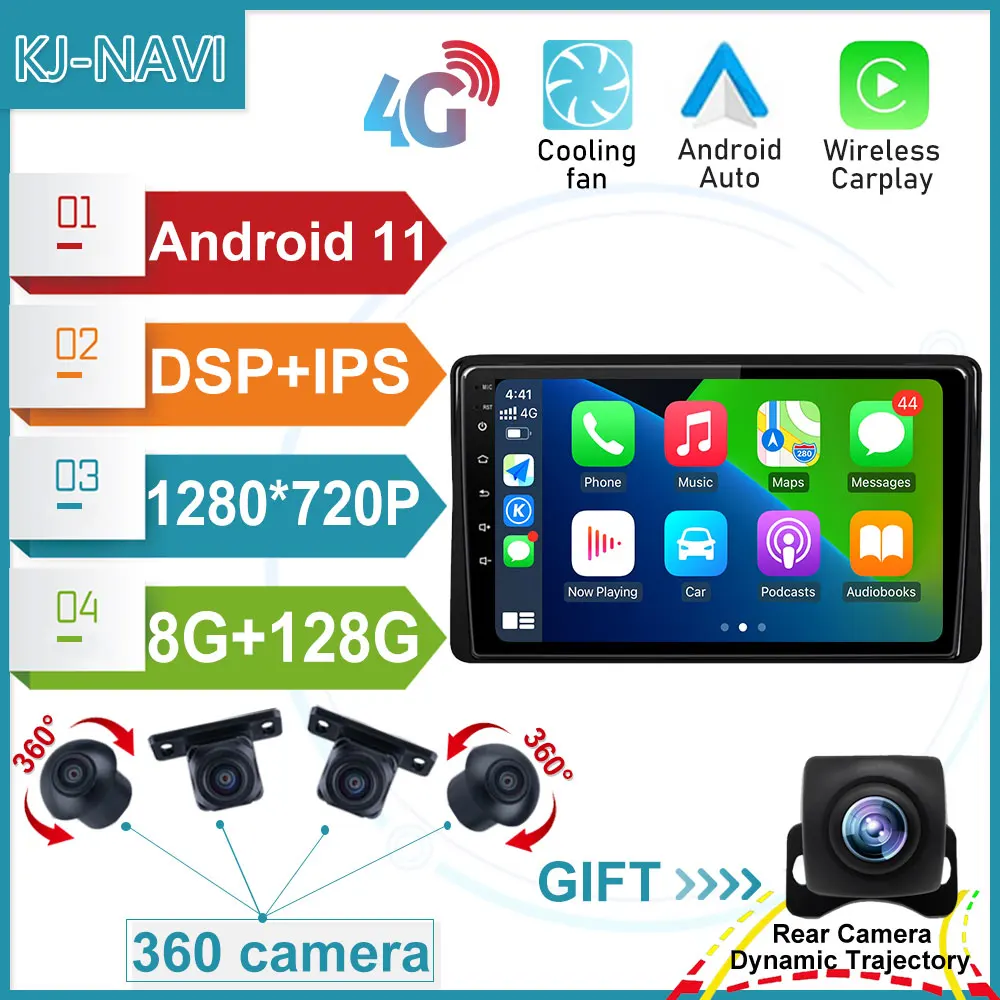 

Авторадио, мультимедийный видеоплеер, GPS-навигация, BT, Wi-Fi, Android 11 Carplay для Renault Duster, HM 2 II 2020 - 2021