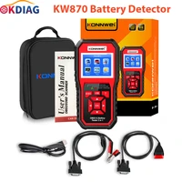car battery detector konnwei kw870 12v car obd fault diagnosis instrument obd2 scanner check engine code reader scan tool