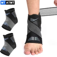 1pair ankle brace support ankle sleeve with adjustable compression strap for injury recovery sprained ankle men and women
