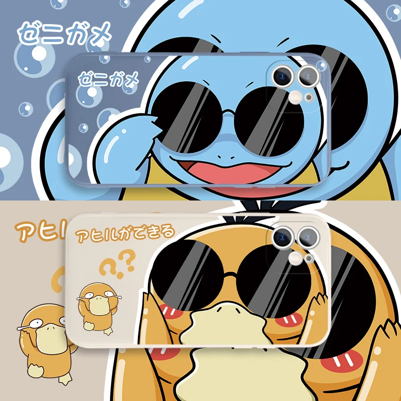 

Pokemon Phone Case For iPhone 11 12 13 Pro Max Mini X XR XS SE 2020 8 7 6 6S Plus 5 Soft Silicone TPU Cover Anime Funda Designer