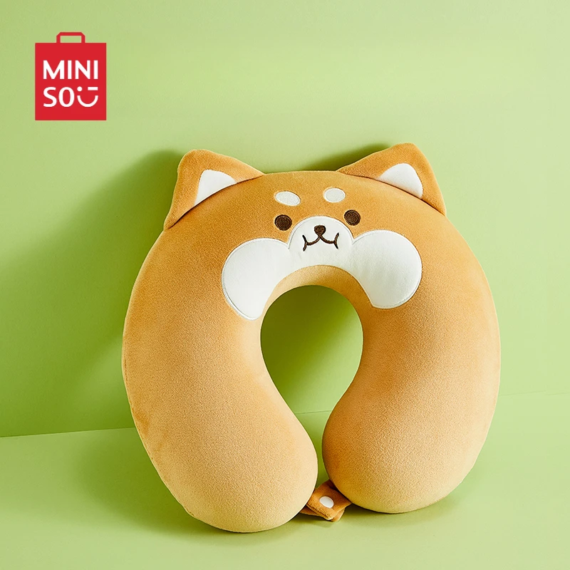 Подушка MINISO Сиба-ину U-образная защита для шеи портативная детская игрушка офиса