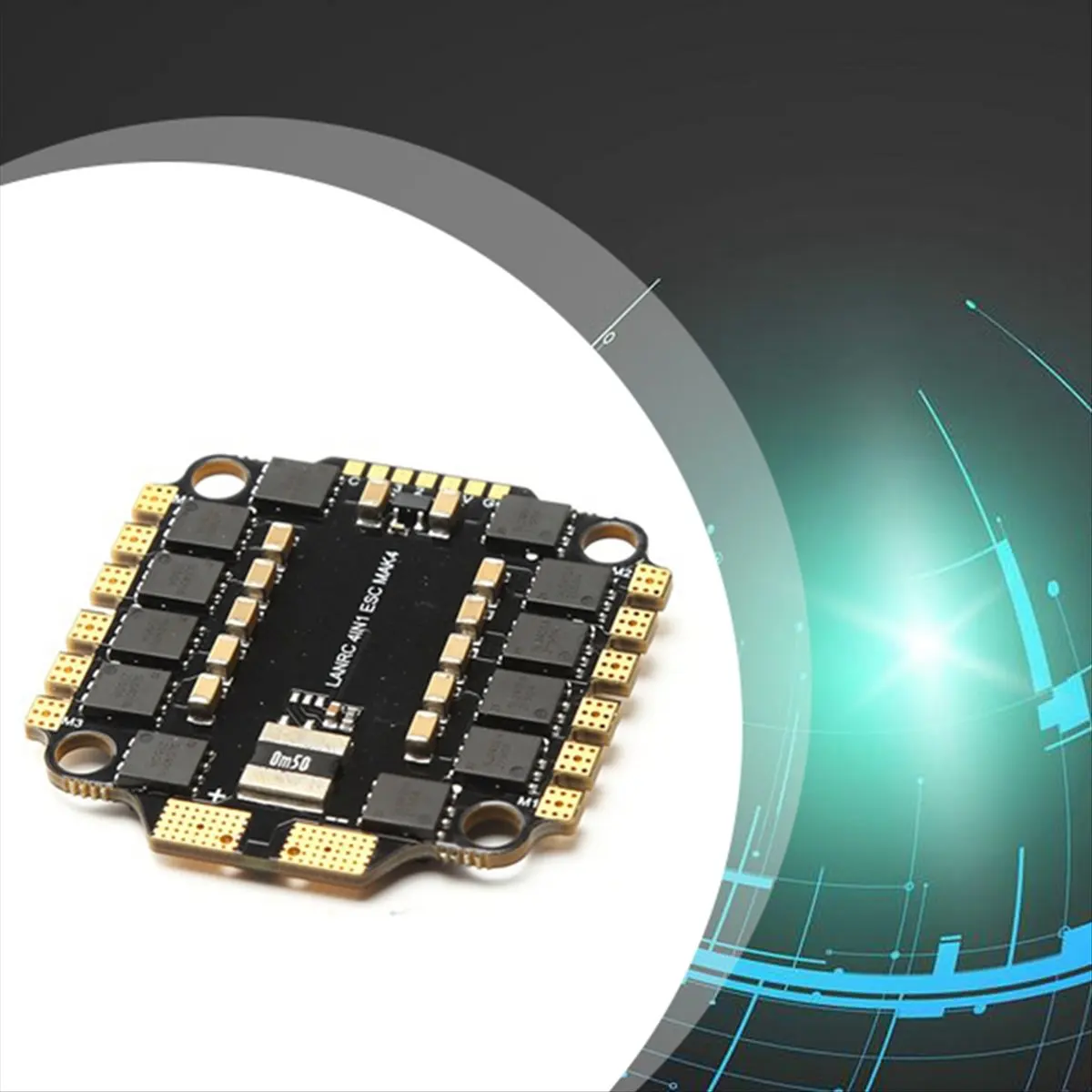 Фото (A65I) BLS-45A 4-в-1 ESC 2-6S FPV ESC 30x30мм с поддержкой DShot300-600/Multishot/Oneshot/PMW для RC FPV дронов №5