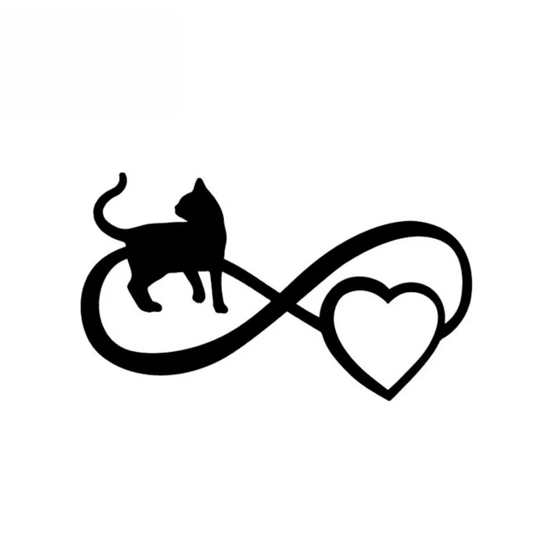

Виниловая наклейка на автомобиль «I Love My Cat Heart Paw», 13,2 см * 7,8 см