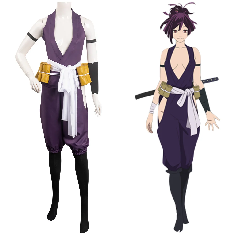 

Jigoku Raku yuzuriha Cosplay Costume Adult Women Girls Top Pants Role Play Outfits Halloween Carnival Party Disguise Suit
