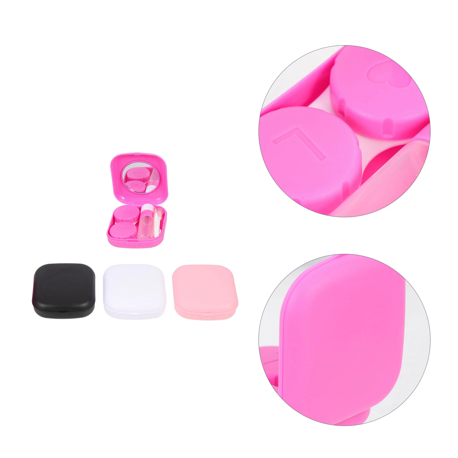 

Lenscase Boxcontainer Travel Storage Holder Eye Kit Accessories Organizer Lense Mirror Carryingcolorcareinserterremover Supply