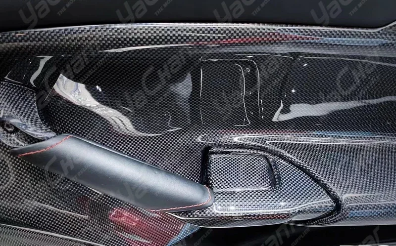 Внутренняя Панель Двери из углеродного волокна для стайлинга автомобиля