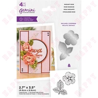 selling season product 2022 radiant rose metal cut dies stamps scrapbook diary decoration template diy greeting card handmade