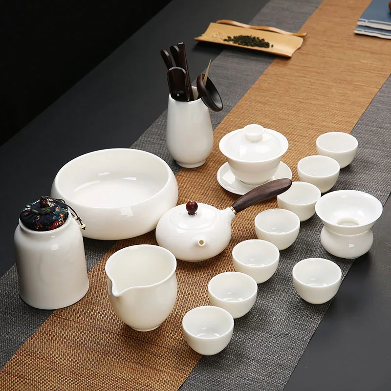 

Chinese Porcelain Tea Set Modern Adults Classic 6 People Afternoon Tea Set Infuser Coffee Ceremony Juego De Te Tea Cup