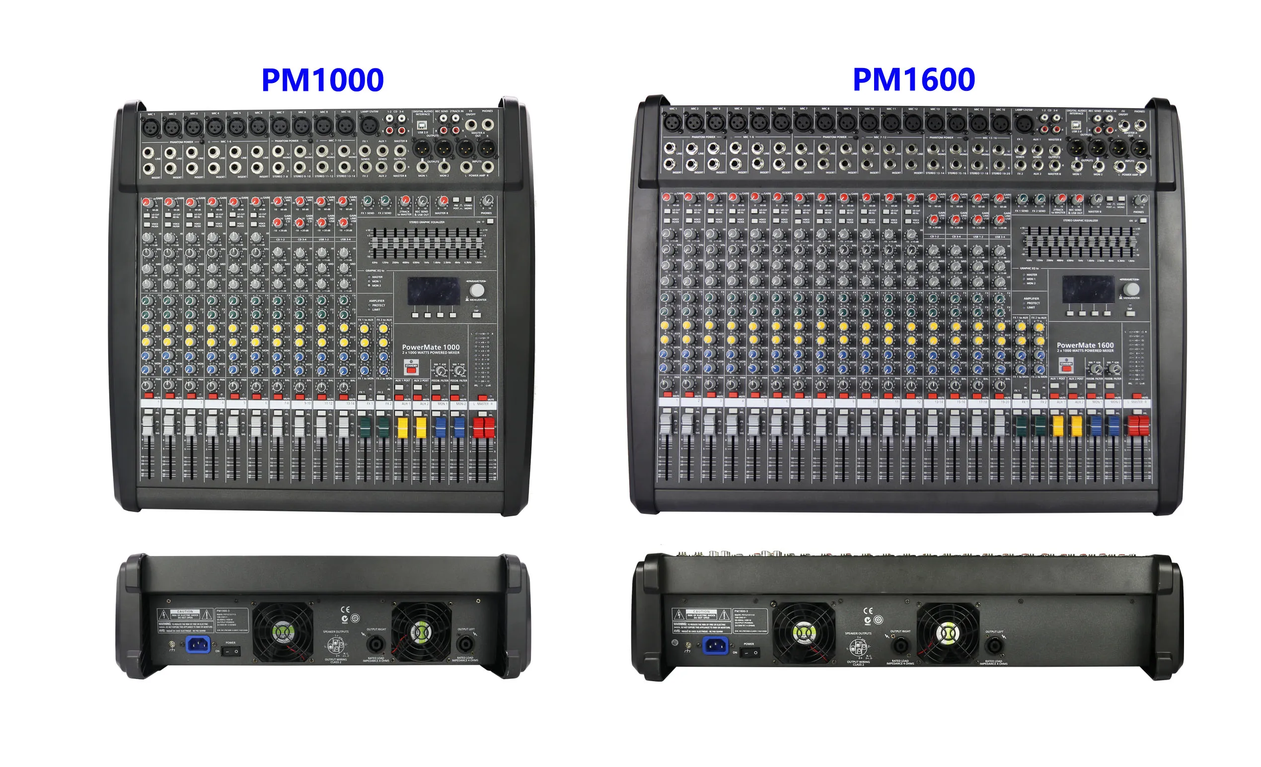 Цифровой аудиомикшер Powermate 1000-3 Double DSP Effector Stage Controller (art.: 3920cb2cc8528) - 3920cb2cc8528