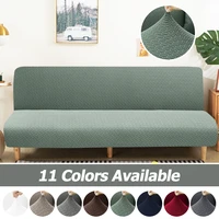 levivel thick elastic sofa bed cover slipcover folding armless sofa couch cover for living room stretch armchair cover protector