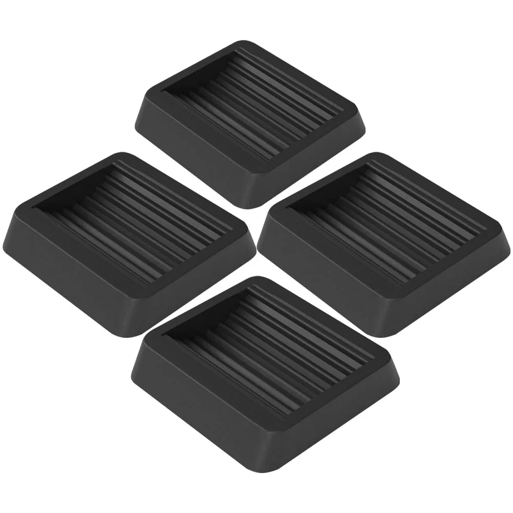 

4 Pcs Caster Brake Chair Cup Seat Protector Feet Protectors Floor Chairs Furniture Wood Floors Pads Hardwood Rubber Fixed