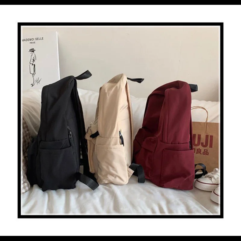 

Водонепроницаемая дорожная сумка, вместительный рюкзак для ноутбука, школьный ранец для студентов колледжа, однотонная противокражная школьная сумка