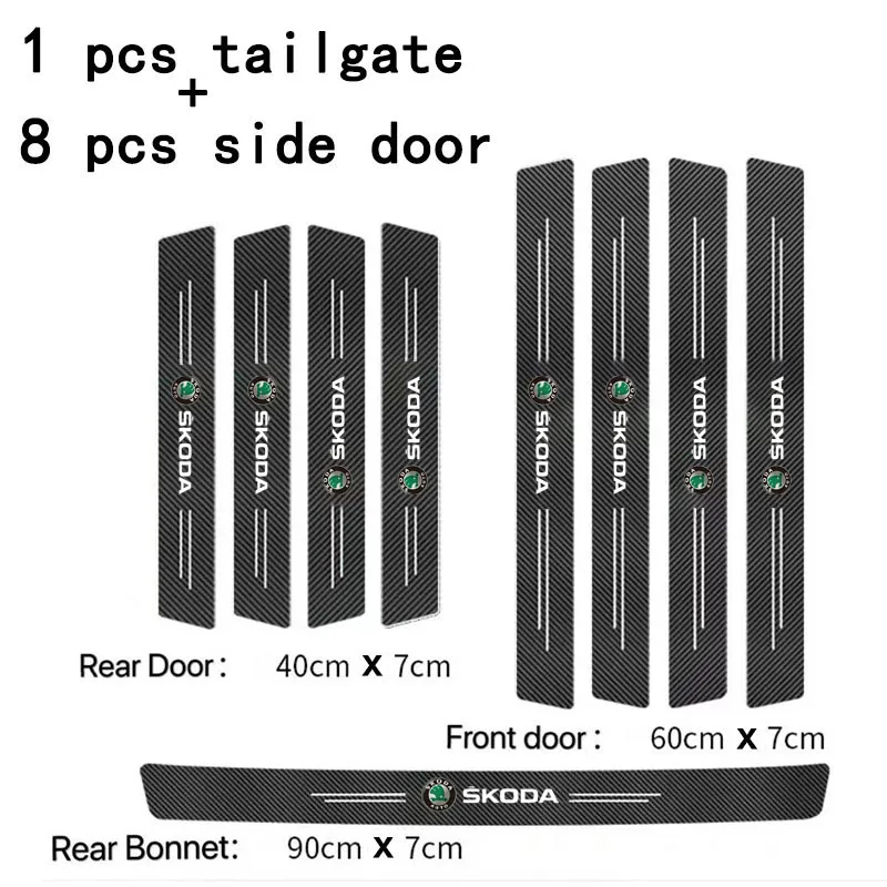 Наклейка против царапин для Skoda octavia 2 a7 a5 Rapid Fabia yeti Superb KAMIQ KAROQ kodiaq SCALA citigo virs аксессуары (art.: 3920cd298cb3d) - 3920cd298cb3d
