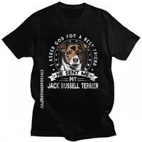 vintage jack russell terrier tshirts mens streetwear mend pure cotton tee top kawaii dog friend t shirt fashion casual tshirt