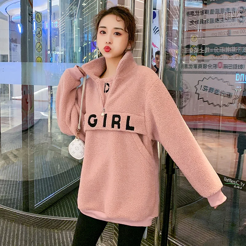 

850 # зимние толстые плотные кашемировые флисовые бархатные толстовки для кормящих матерей теплые пальто Одежда для беременных женщин топы д...