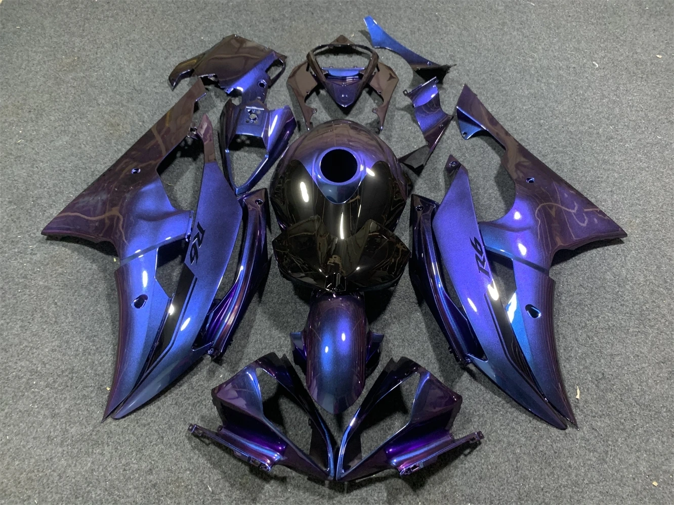

Комплект обтекателей для мотоцикла, подходит для Yamaha R6 08-16 YZF600 2008 2009 2010 2011 2012 2013 2014 2015 2016 обтекатель синий фиолетовый черный