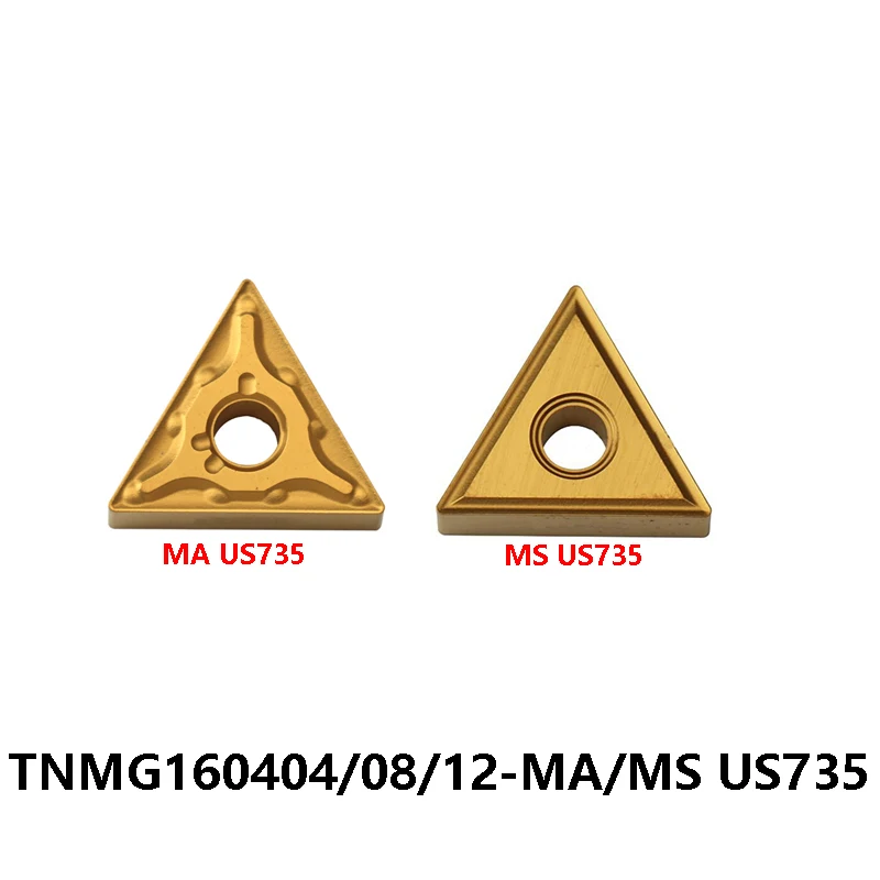 

TNMG Tools Carbide Inserts TNMG160404 TNMG160408 TNMG160412 MA MS Original US735 Lathe Tool Holder Machine Turning 10PCS CNC