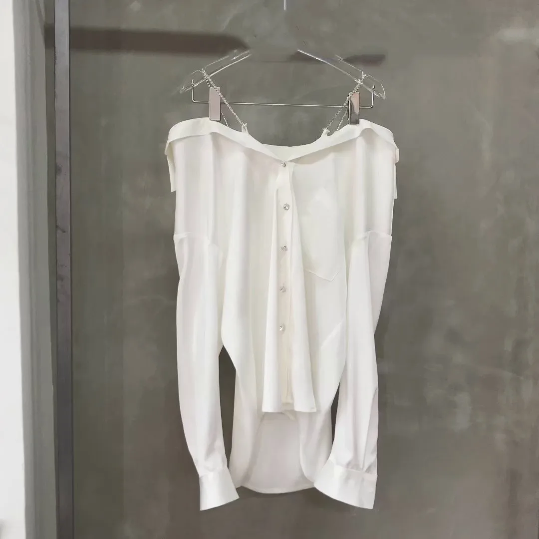 

Light Luxury Socialite French Unique Super Fairy Heavy Industry Temperament Comfortable Casual T-shirt