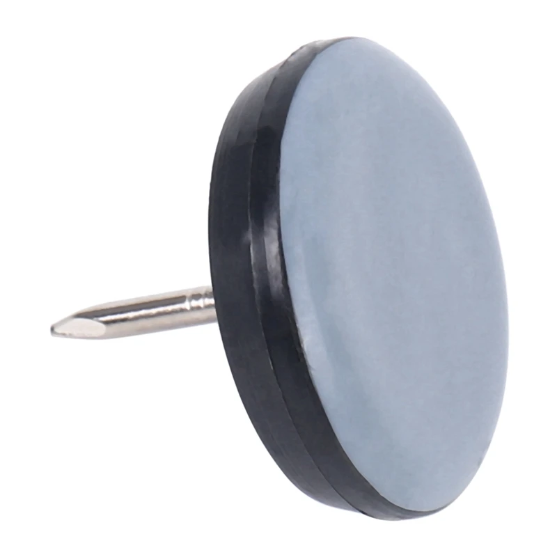 

60Pcs 25Mm Chair Gliders Furniture Sliders PTFE Easy Moving Pads Round With Nail Feet Protector For Hardwood Floor