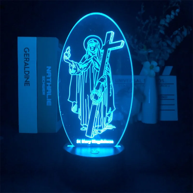 

Ночник с будильником, светильник ный прибор с подсветкой, Saint Mary MagdalenaDecor, Прямая поставка, стол, меняющий цвет, Лидер продаж, подарок, декор дл...