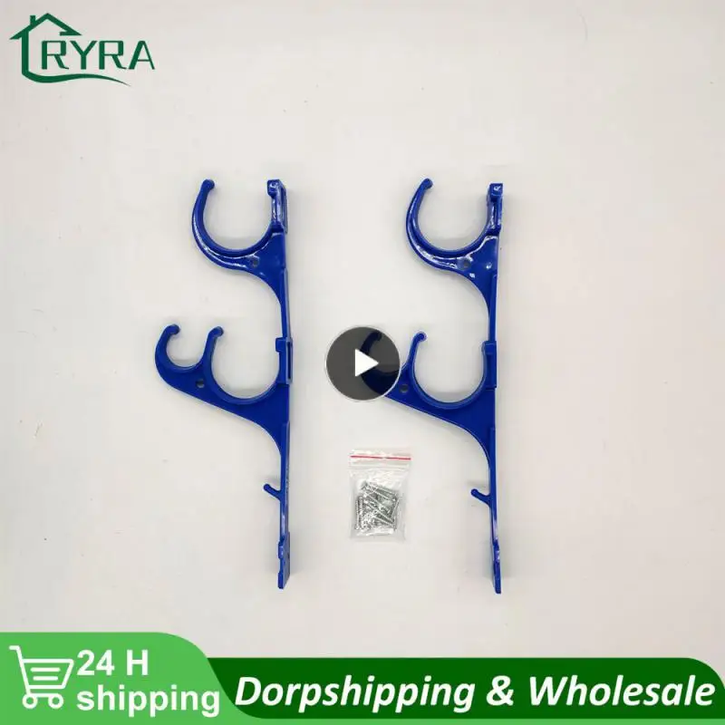 

1~10PCS 2x Swimming Pool Hook Garden Hanger For Telescoping Pole Brushes, Net Leaf Rakes
