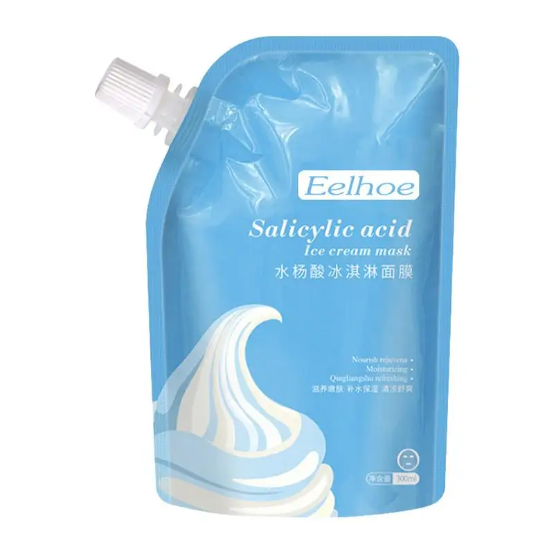 

Salicylic Acid Ice Cream FacialMask Hydrating Smear Face Masque Cleansing And Shrinking Pores Smoothing Skin For Men Women