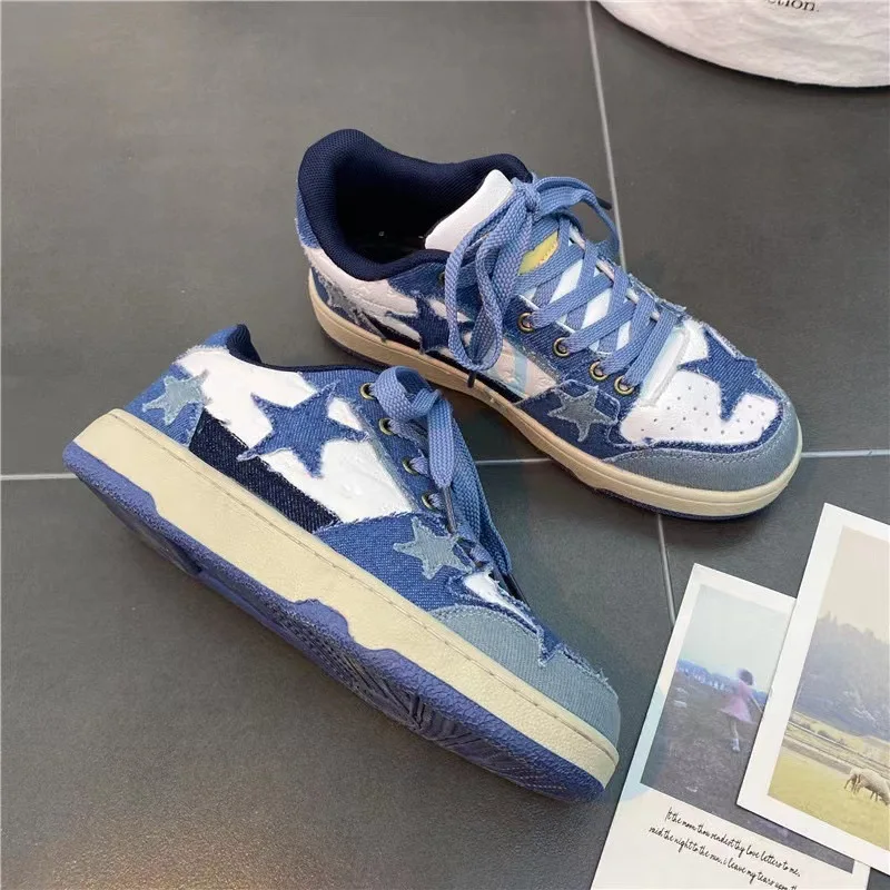 Women Shoes Designers Board Star Flats Woman Sneakers Zapatillas Mujer Lace Up Comfort Running Shoes for Girls Light Man Shoes
