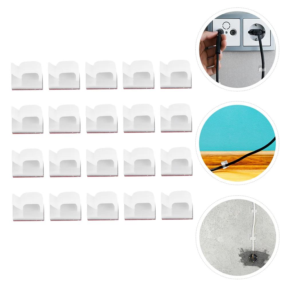 

Wire Cable Management Clamp Cord Holder Clips Organizer Adhesive Fixed Linewiring Buckle