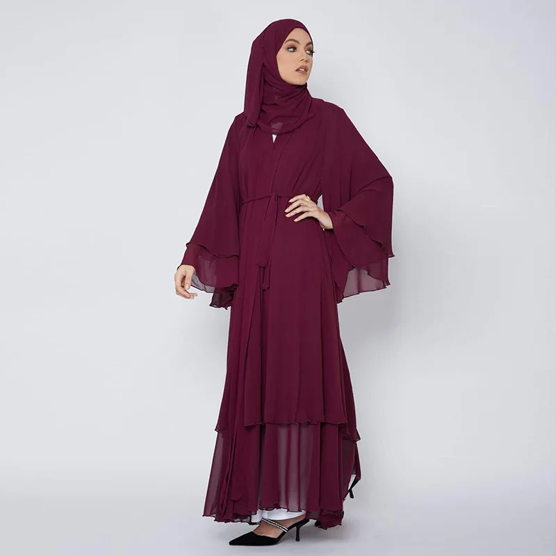 Fashion Muslim Abaya Kimono Dubai Kaftan Muslim Abayas Jilbab Cardigan Muslim Dresses Women Islam Clothes Robe Femme Musulmane